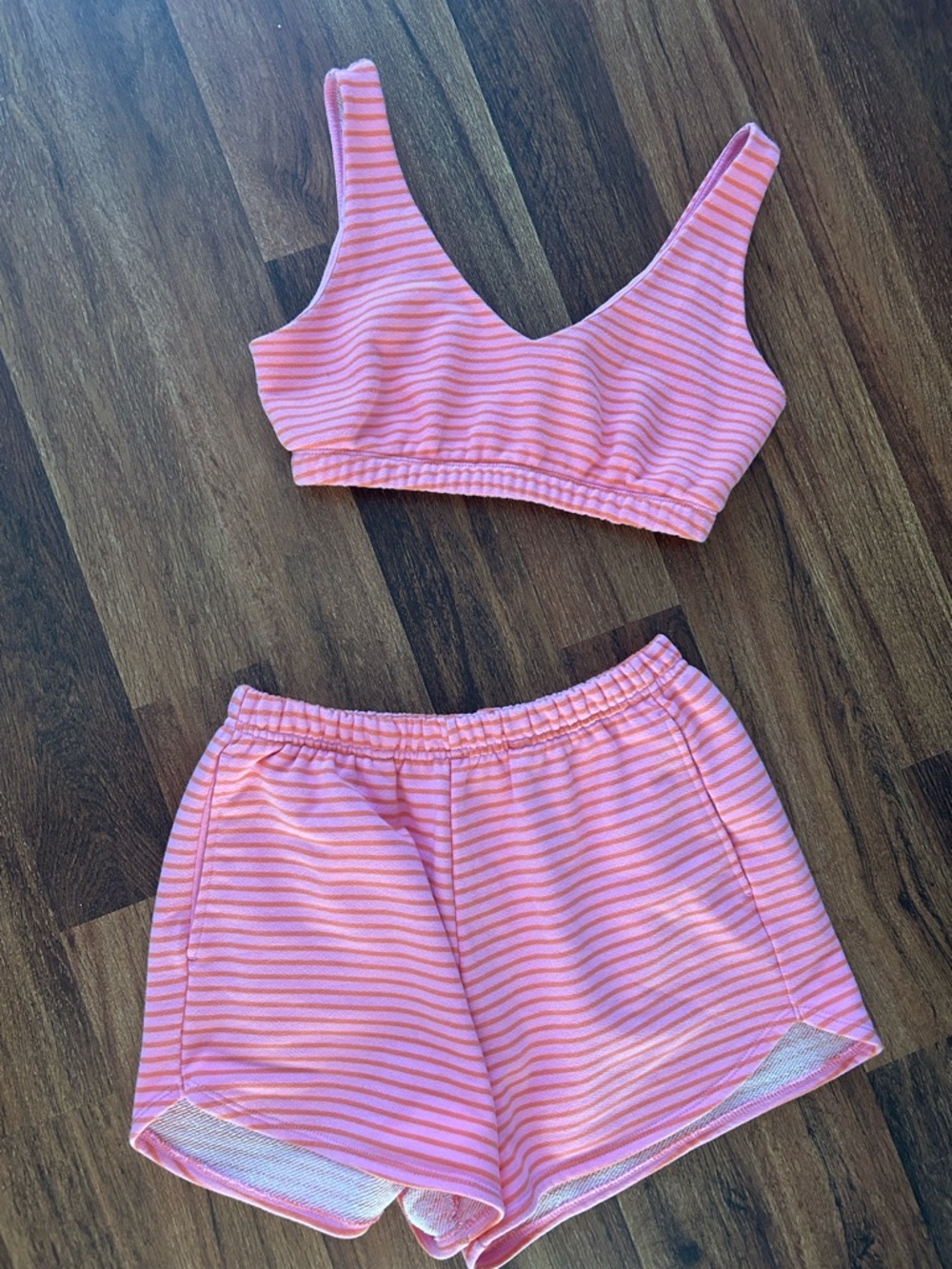 Target Striped Top & Shorts Set